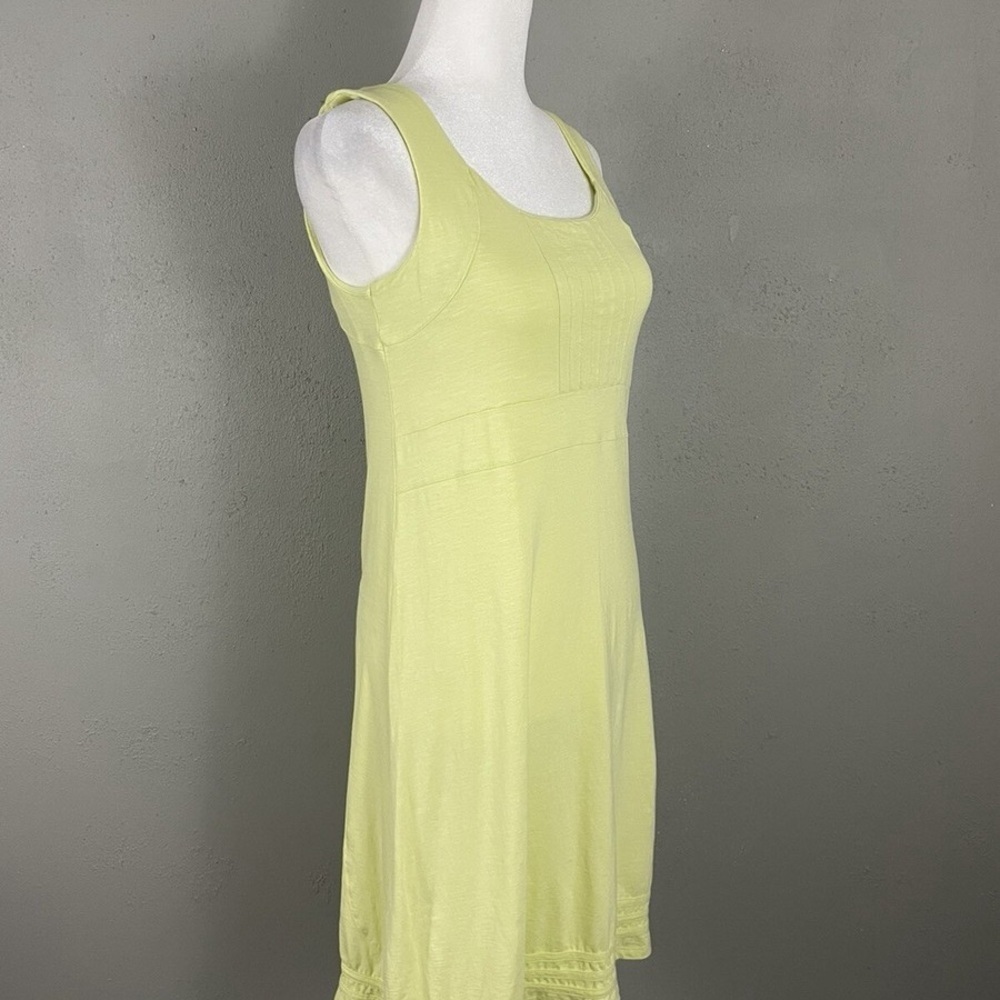 Horny Toad Lime Green Cutout Back Dress Boho Cottagecore Coastal Small - Picture 7 of 13